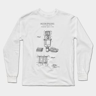 MICROPHONE patent Long Sleeve T-Shirt